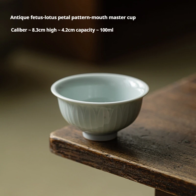 Имитация древнего фетального лотоса с откидной крышкой открытая чашка Женская