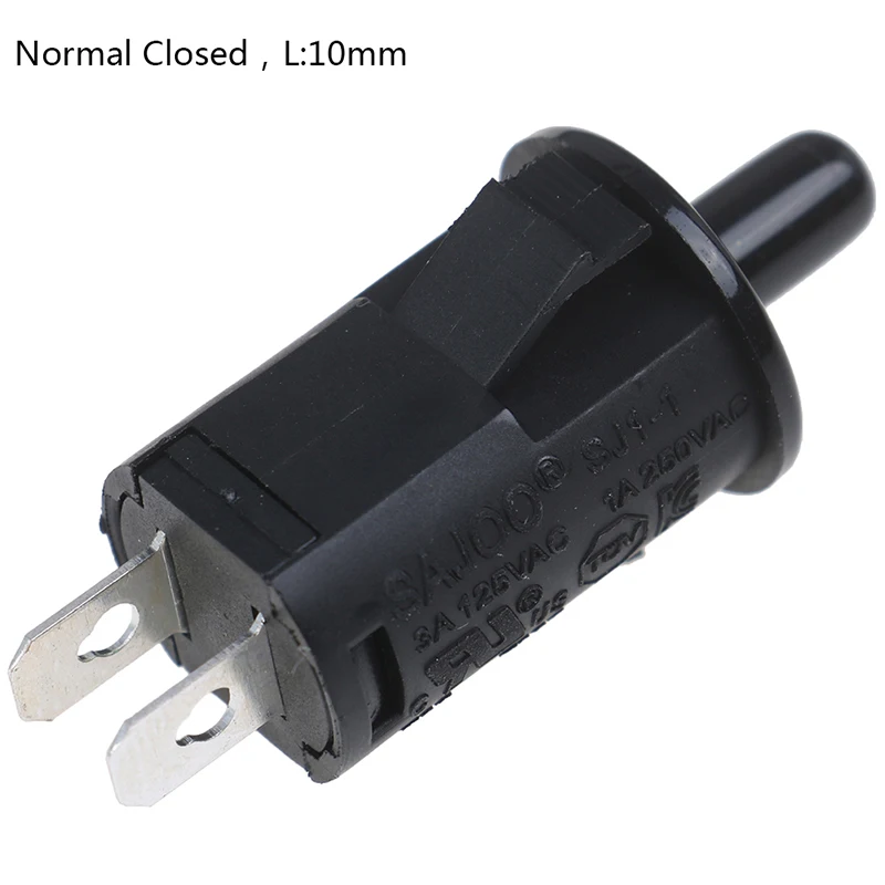 

1 шт. 16,8 мм нормально закрытый/открытый 125-250 В переключатель двери шкафа гардероба закрытый кнопочный переключатель