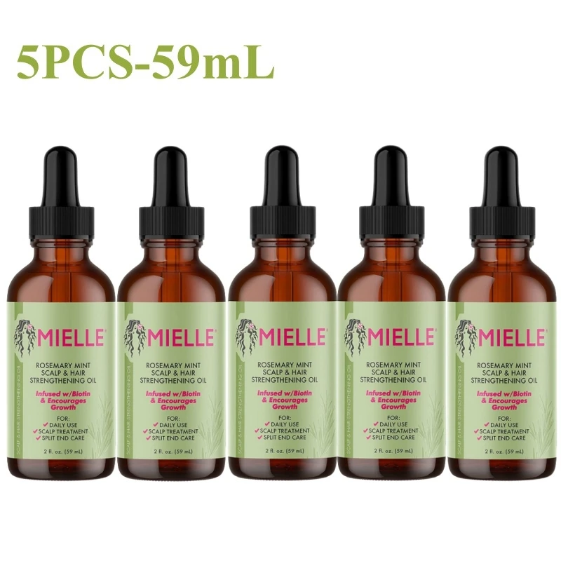 

3 шт./5 шт., органическое масло для волос Mielle с розмарином, мятой