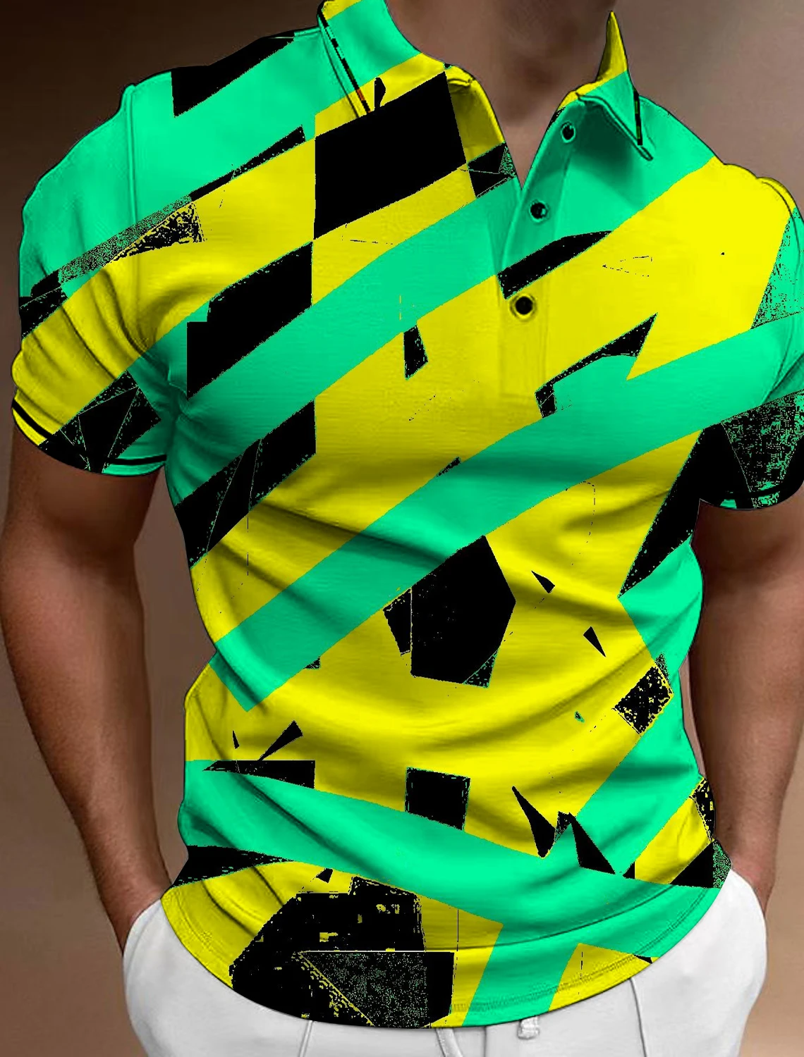 

Men's Button Polo Shirts Casual Summer Short Sleeves Polo T Shirt For Men European Clothing Male Tee Shirt Mans Tops Streetwears