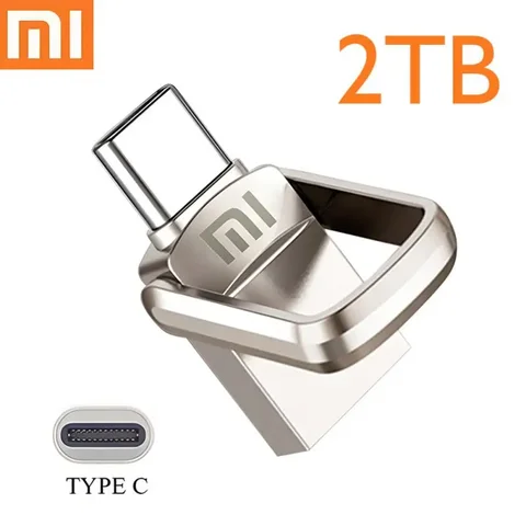 USB-флеш-накопитель Xiaomi U Disk 2 ТБ 1 ТБ, высокоскоростной, USB 3,1, Type C
