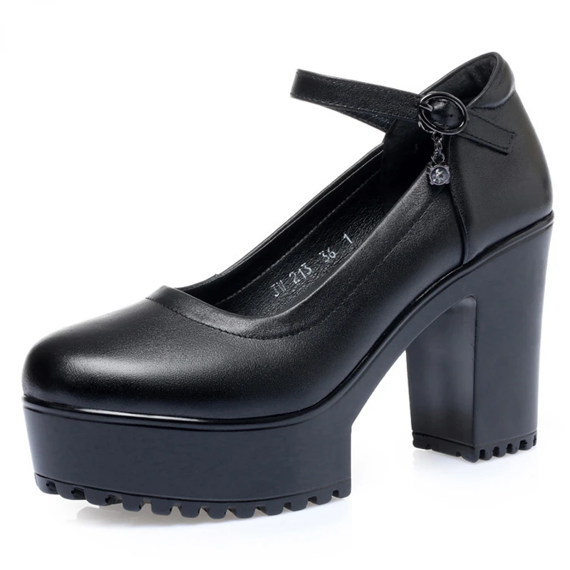 

Новинка весна-осень 2022, женские модные универсальные туфли на высоком каблуке, повседневные туфли, привлекательные туфли на толстой подошве