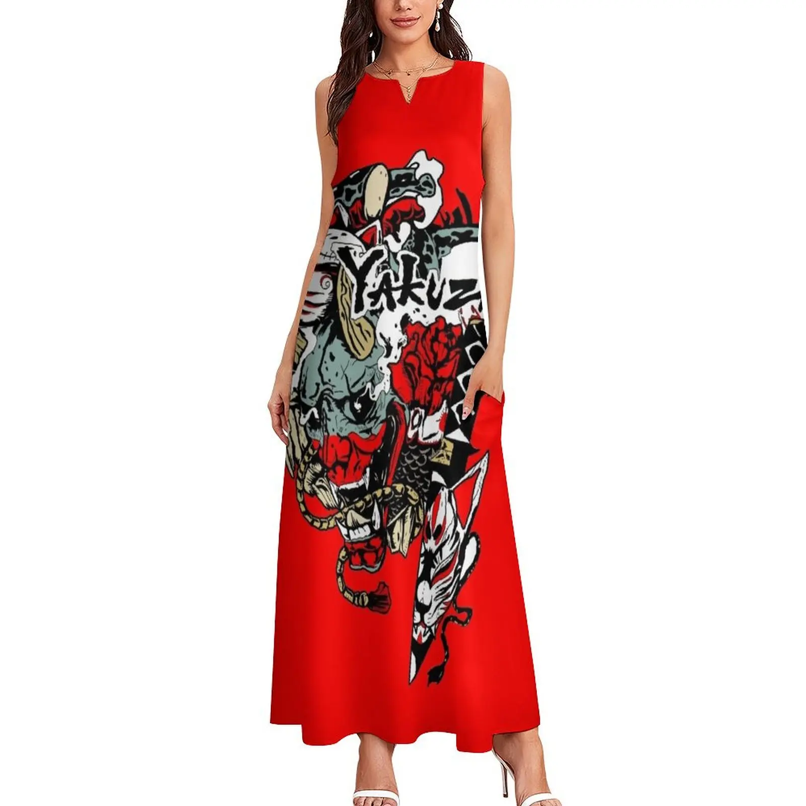 yakuza kiwami Длинное платье Платья Женская одежда Платье