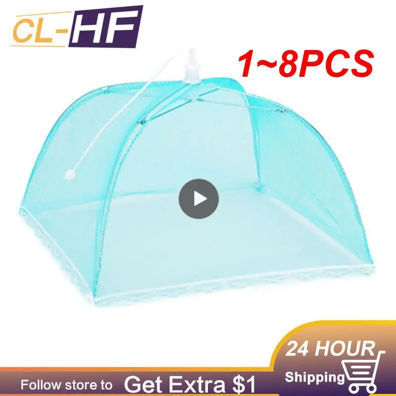 

1-8 шт., сетчатые складные кухонные накидки на посуду