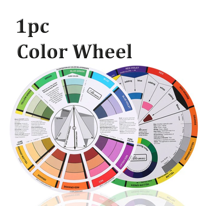 

Пигмент для татуировки ногтей, 12 цветов, карточка для бумаги, трехуровневый дизайн, руководство по смешиванию, Круглый центральный круг, вра...