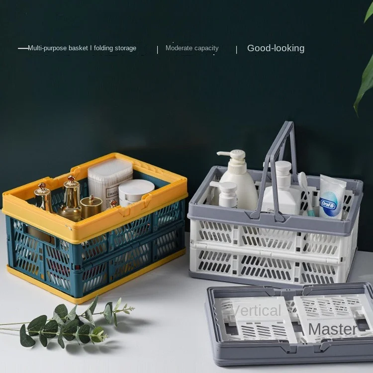 

Folding Storage Basket Food Snacks Storage Basket Picnic Food Storage Basket Portable Basket