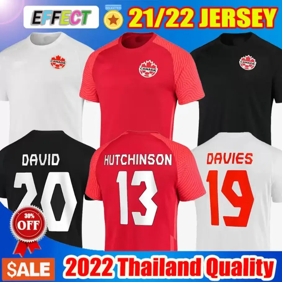 

21 22 Canada Soccer Jerseys DAVIES National Team DAVID LARIN CAVALLINI LARYEA MILLAR HOILETT 2022 The Lates Men football shirts