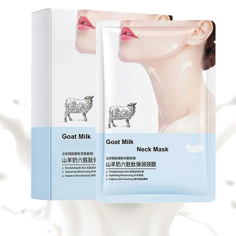 

Neck Hydrating Masque Goat Milk Moisturizer Pads For Sagging And Tighten Neck Double Chin Reducer Pads Neck Moisturizing Firming