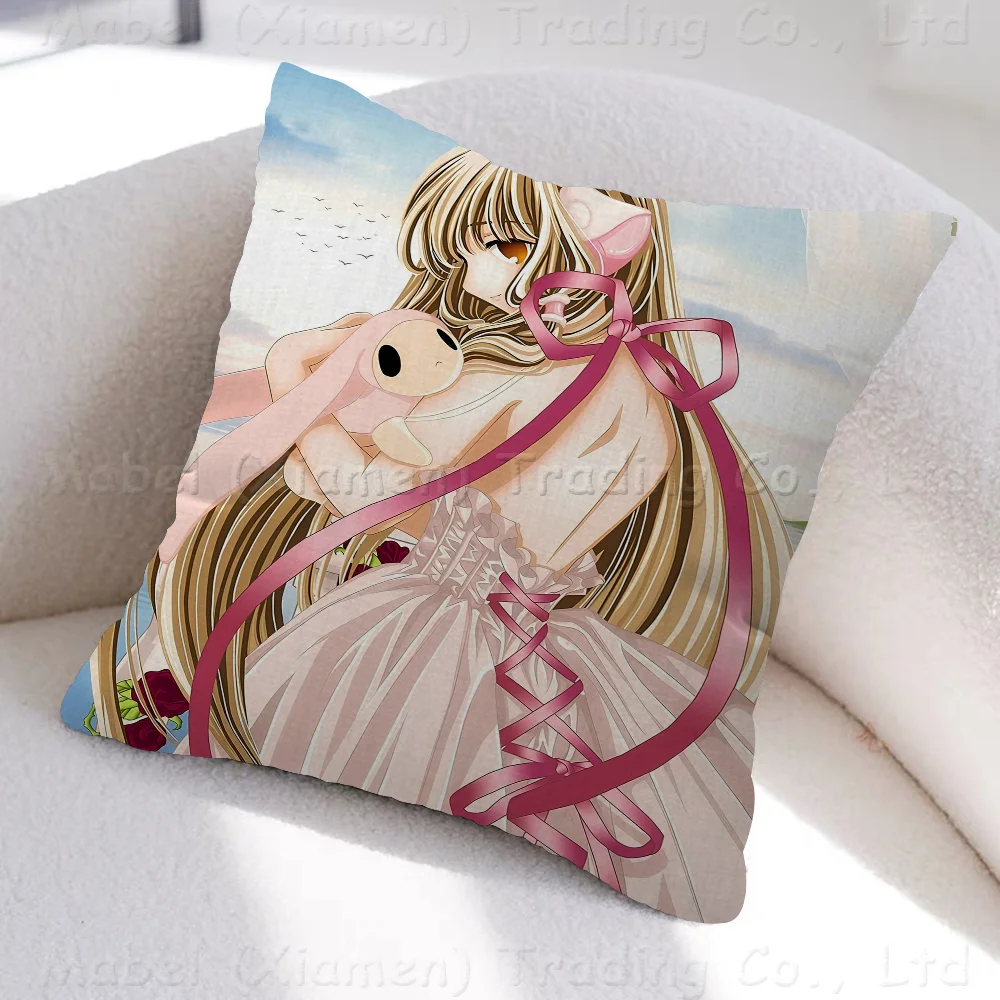 Anime Chobits Pillow Gift Home Office Decoration Bedroom Sofa Car Cushion Cover Case 45x45