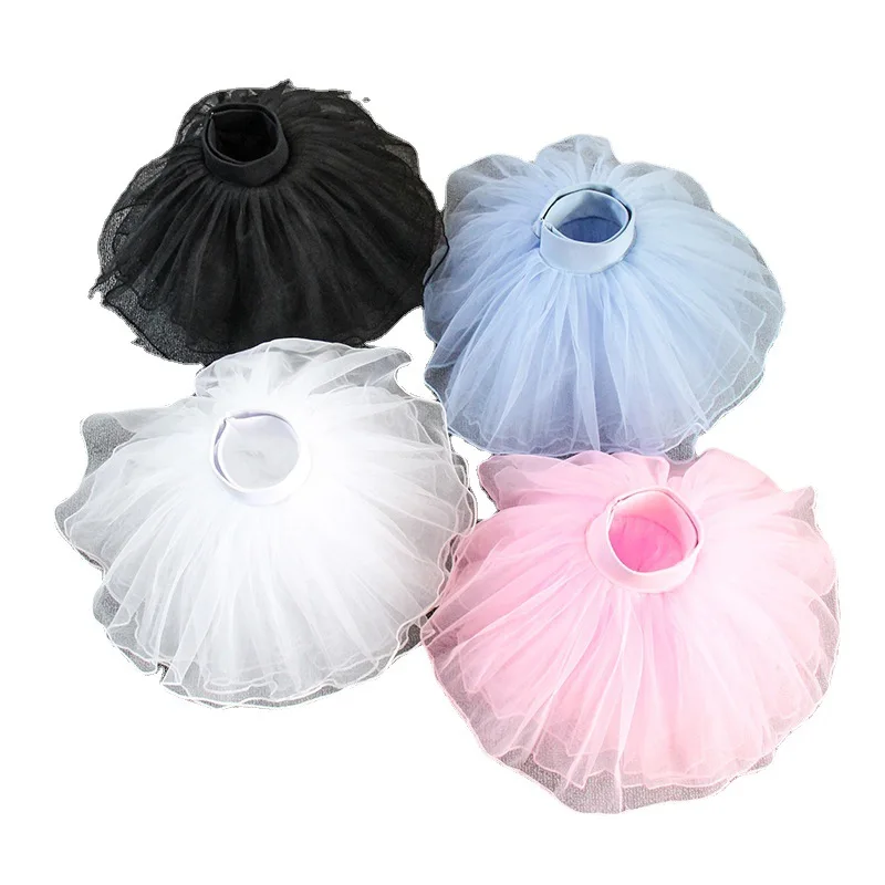 Children's dance fashion short skirt yarn skirt girls' petticoat ballet skirt white dance skirt four layers