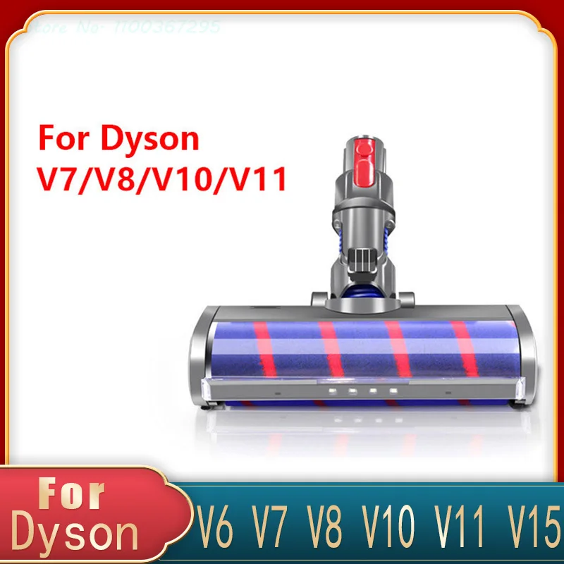 

Motorized Floor Brush Head Tool For Dyson V6 V7 V8 V10 V11 V15 Vacuum Cleaner Soft Sweeper Roller Head Floor Brush Replacement