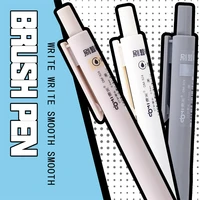12 pack of kawaii brush pen cute simple style neutral pen st nibs for student exams 0 5mm pens for school stationery supplies