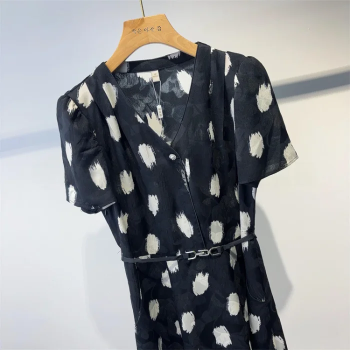 Новинка 2024 летняя одежда Z/Yfy24bc9608 модная темпераментная приталенная контрастный