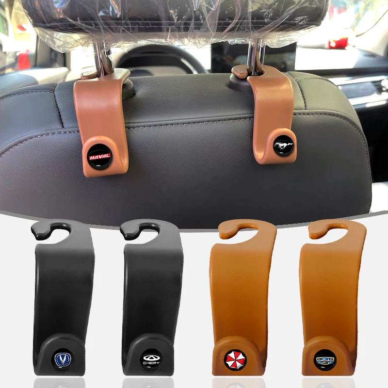 

2pcs Car Clips Seat Back Hooks Portable Hanging Bag Rack for Mercedes AMG W124 W211 W212 W210 W203 W204 W126 Car Accessories