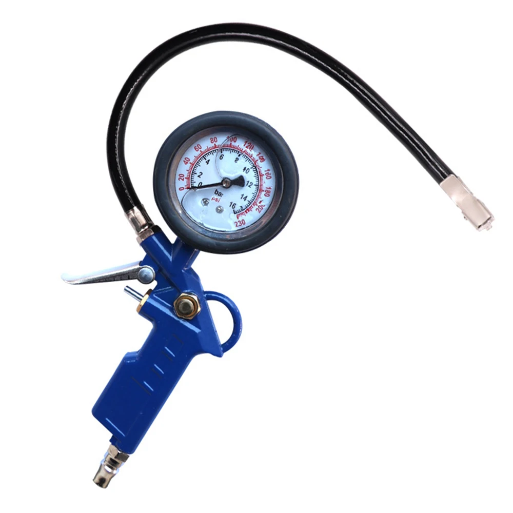 

1 PCs Tire inflator gun, tire inflator air gun, dial pressure gauge 0-220psi