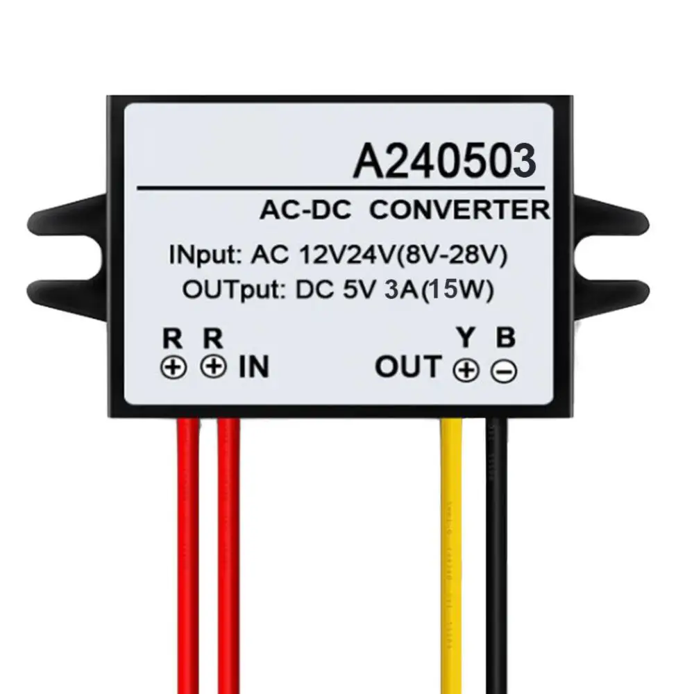 

Regulator Power Supply Module AC 12V 24V to DC 5V Converter 1A-5A Step-Down Regulator