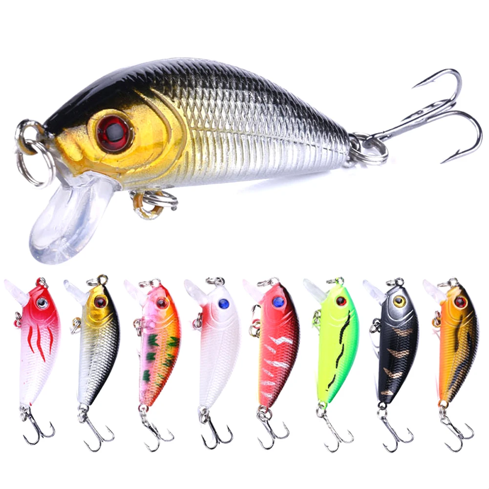 

5cm/3.6g Sinking Mini Minnow Lures Hard Bait Fishing Tackle Small Crankbaits Micro-floating Mino Bait Lure Attract Big Fish