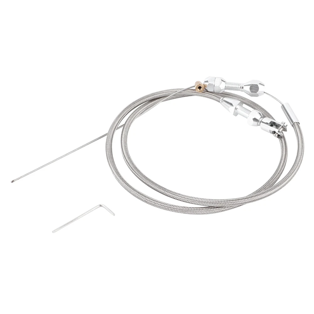 Провод газового кабеля дроссельной заслонки 36 дюймов в оплетке из нержавеющей