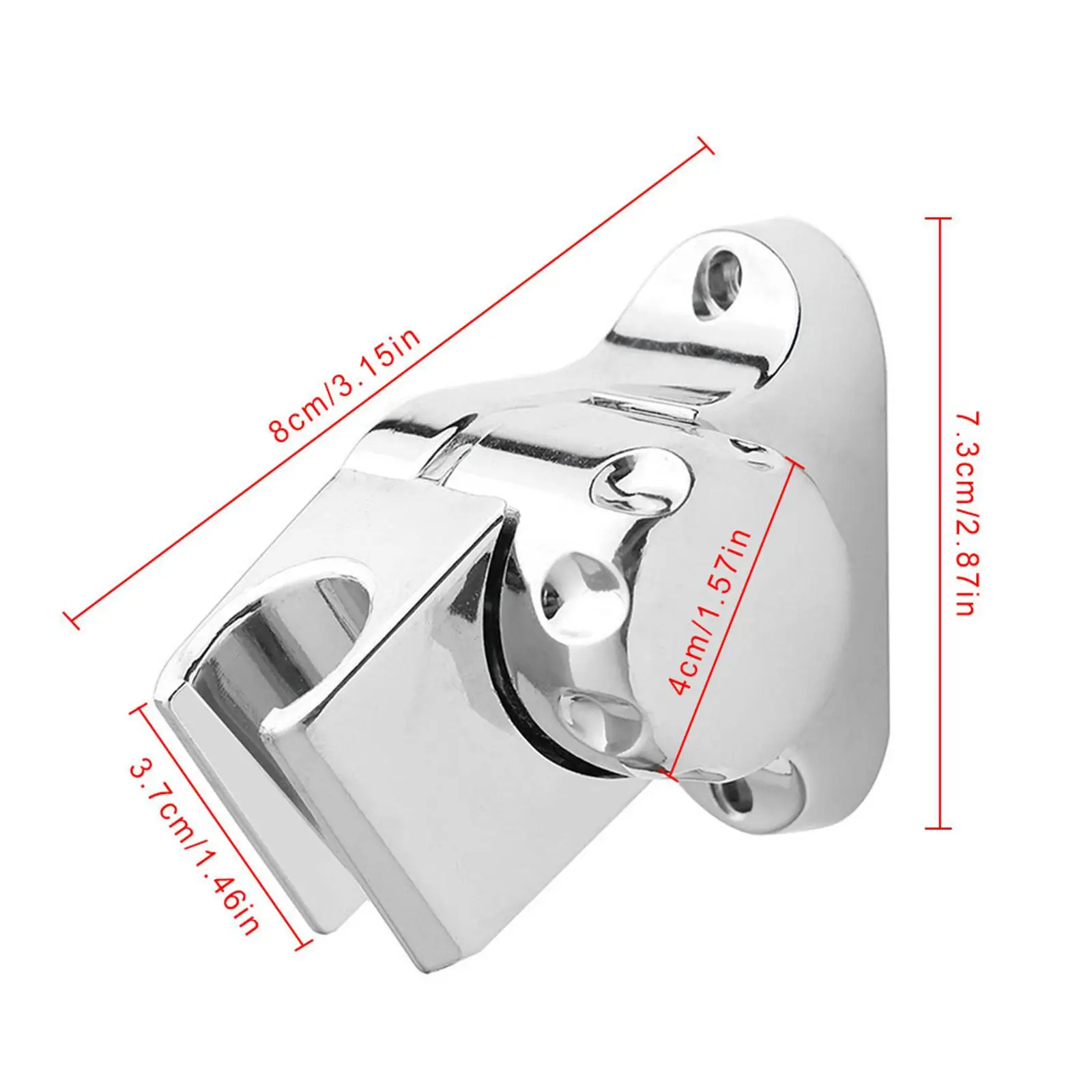 

Rotatable Handheld Shower Holder Organizing Base, DIY Adjustable for Bathhouse Accessories Replacement Fitments Repair Part