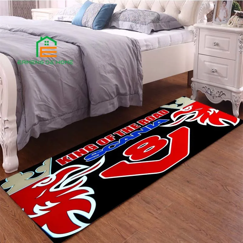 

Scania Truck Logo Pattern Carpets for Bedroom Living Room Kitchen Floor Mats Home Decor Non-Slip Floor Pad Rug 14 Sizes