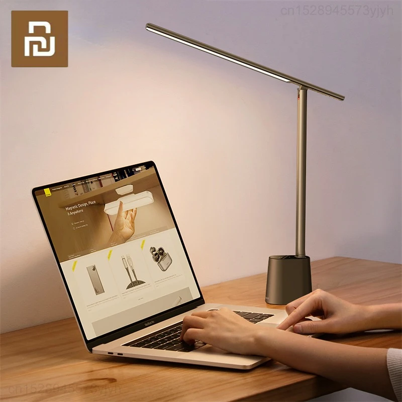 

New Youpin Baseus LED Bright Table Lamp Eye Protection Smart Desk Lamps Dimming Rechargeable Folding Reading Light Bedroom Study