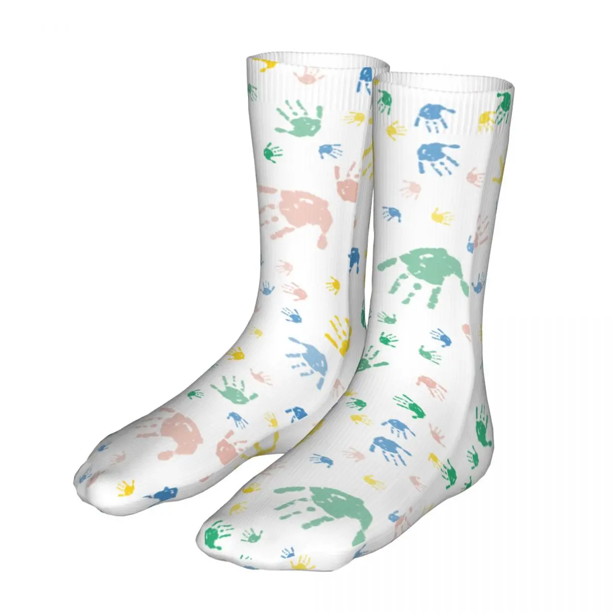 

Happy Funny Socks Men's Women's Harajuku Funny Hand Print Cartoon Socks Graphic Stockings Spring Summer Autumn Winter