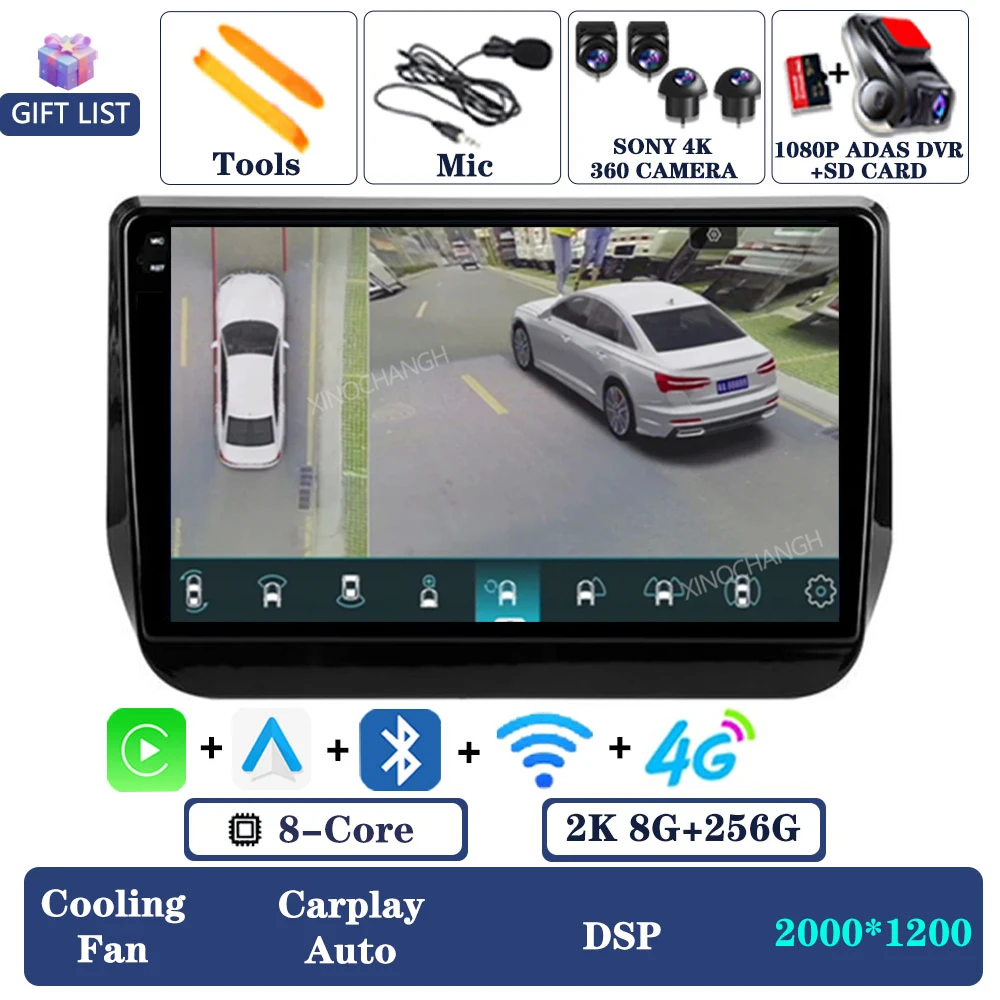 

Автомобильное радио Android 15 для Hyundai H1 2 Grand Starex TQ 2017-2022 BT 4G LTE 5G WIFI головное устройство мультимедийный видеоплеер 2DIN QLED