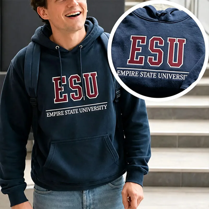 Фото Худи ESU Empire State University, Том Холланд, новая коллекция Day Merch, худи Питера, унисекс, весна-лето, с длинным рукавом. №1