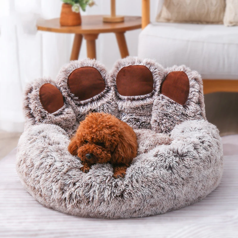 New Creative Cute Palm Long Hair Kennel Cat Kennel Lock Warm Four Seasons General Kennel Mat Cat house beds for cats cat carrier