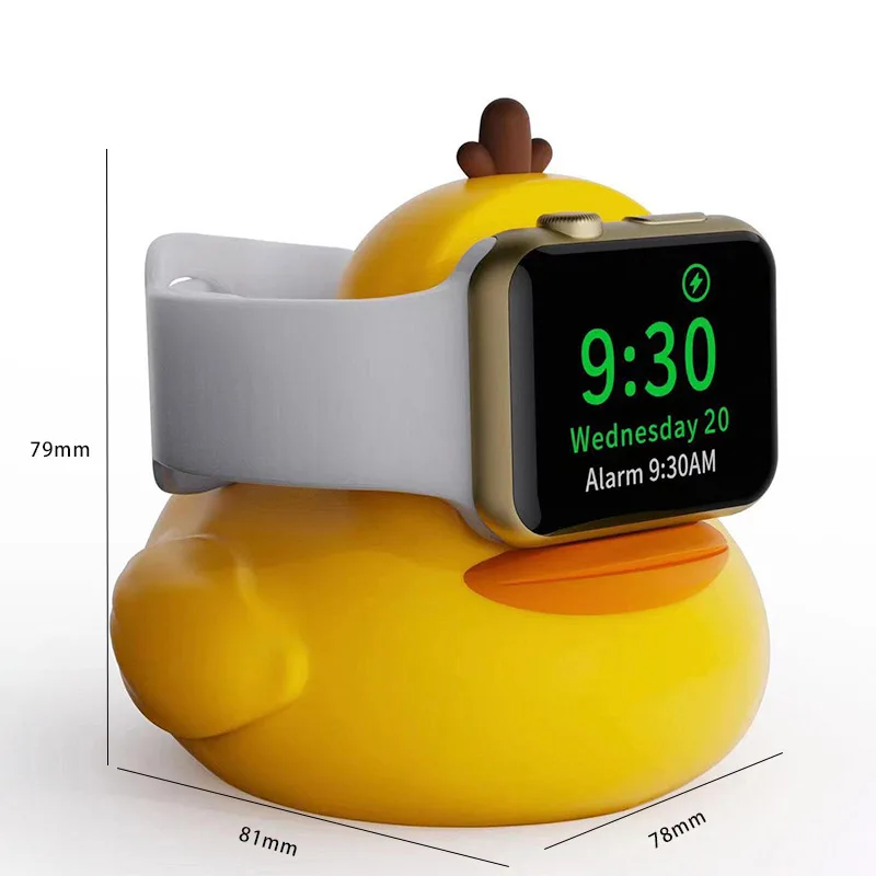Силиконовая Зарядная Док-станция Для Apple Watch Series 4/5/6/7/8/ultra Duck Design