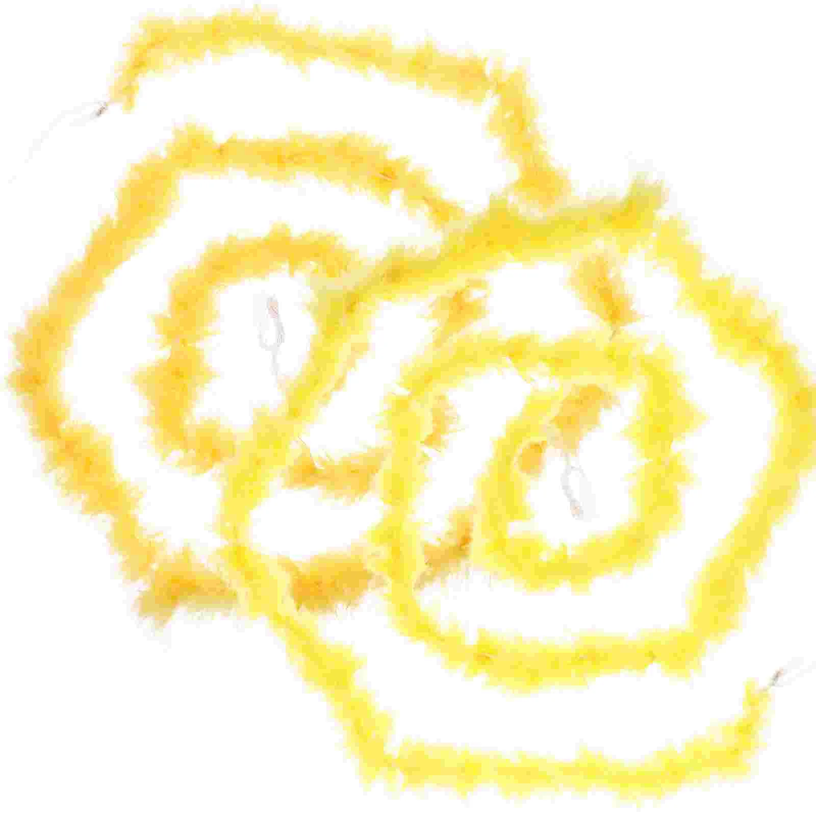 

1920S Boa Accessoriesparty Turkey Womenyellow Trims Womens Adults Scarf Costume Sewing Fringe Trim Strips Plush Sew Decordress