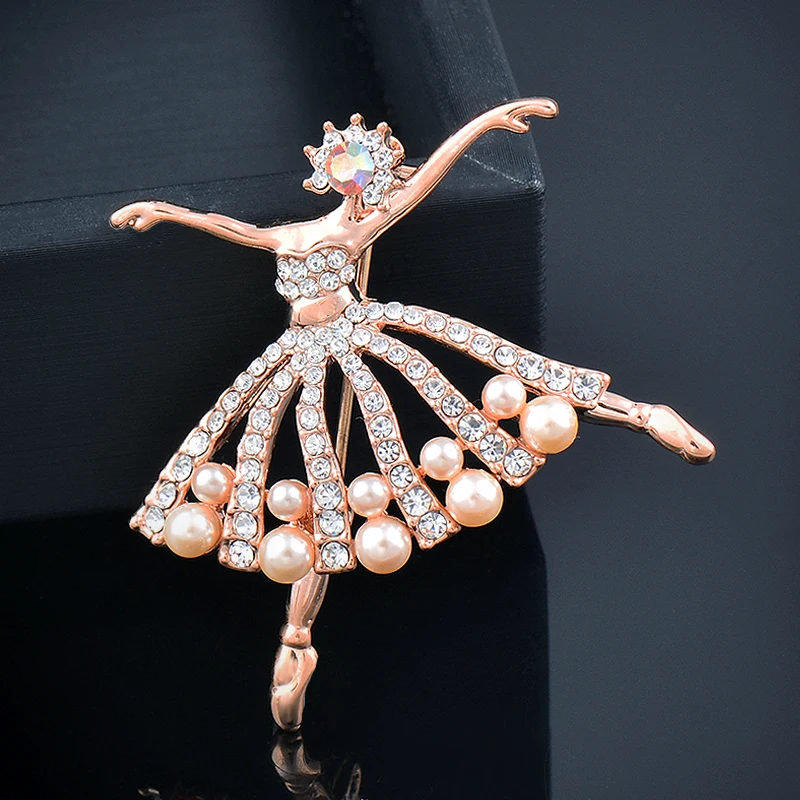 

LEEKER Shiny Pin Lip Dancing Girl Couple High Heels Brooch For Women Cubic Zircon Brooches Party Fashion jewelry 2022 001 LK6