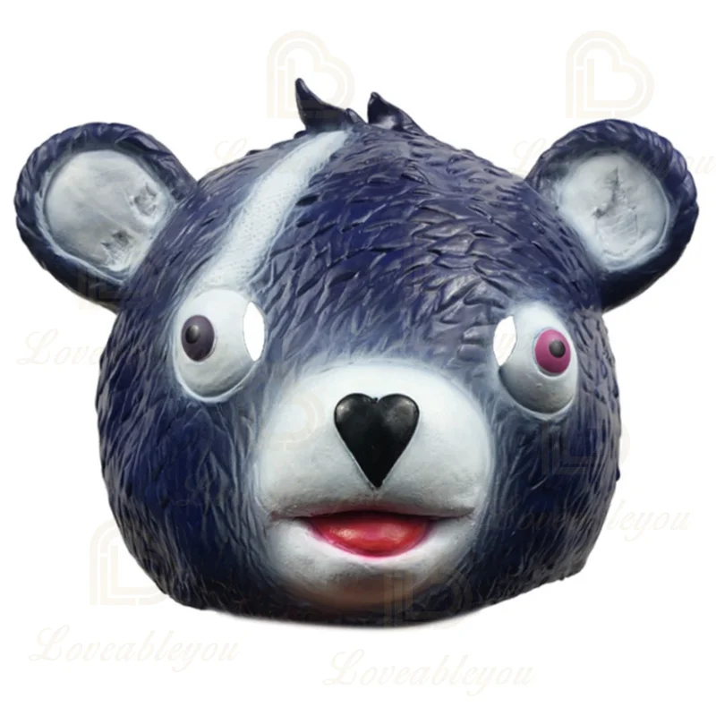 Fortnite маска с розовым медведем капитан латексная детская животными для ролевых