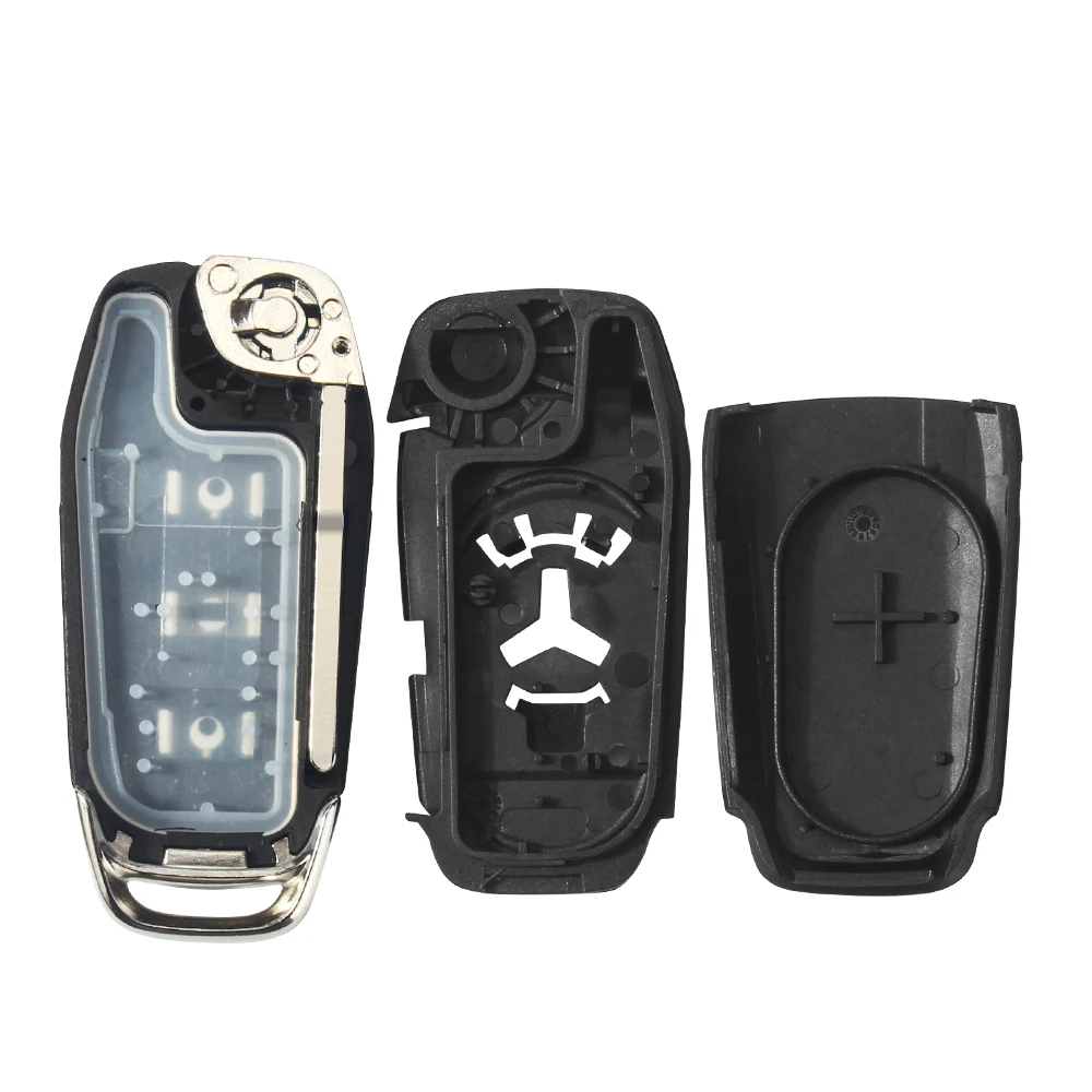 KEYYOU для Ford Focus Fusion Edge Mk2 Mk7 Ranger Explorer F150 F250 Fiesta Mondeo Kuga HU101 2/3/4 кнопки чехол