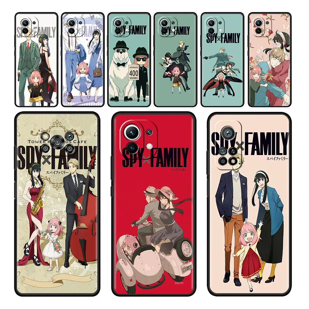

Case For Xiaomi Mi Poco X3 NFC M4 M3 Pro F3 GT F1 11 Lite Note 10 11T 10T 9T Back Soft Phone Cover Anime Spy Family