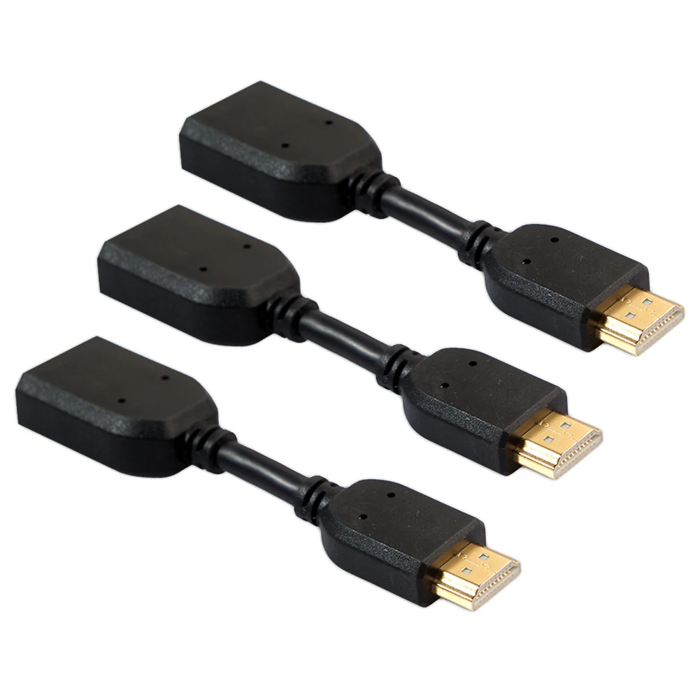 11cm HDMI-compatible Extension Cable Gold Plated Extender Adapter Widely Compatible TV Set Top Box for Google Chromecast - купить по