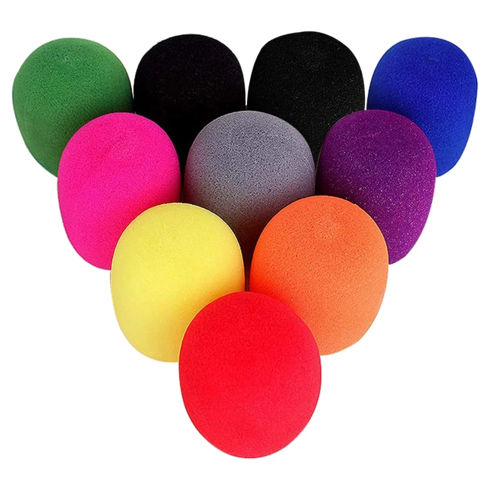 

50Pcs Microphone Windscreen Foam Cover Thick Mic Covers Foam Mic Filter for Studio Interview Karaoke DJ