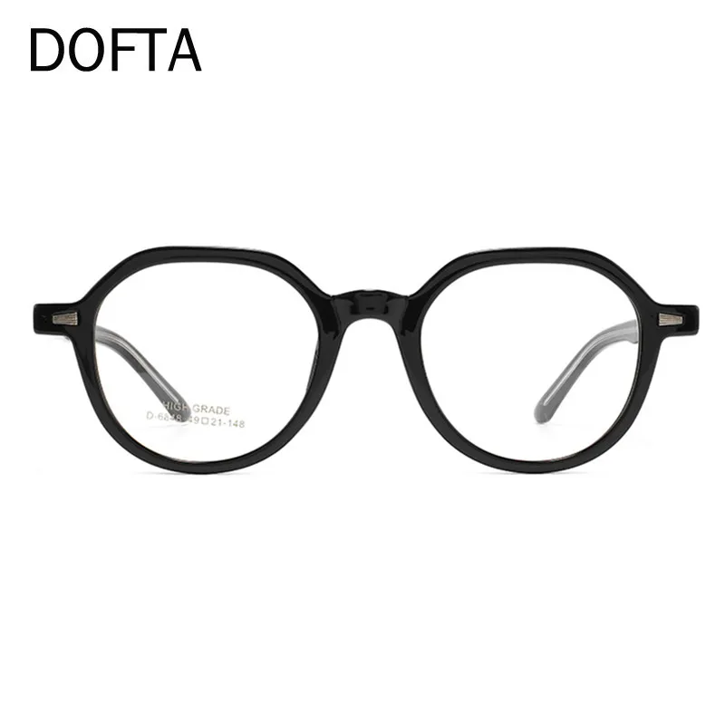 Оправа для очков DOFTA из ацетата мужские круглые очки близорукости Женская оправа