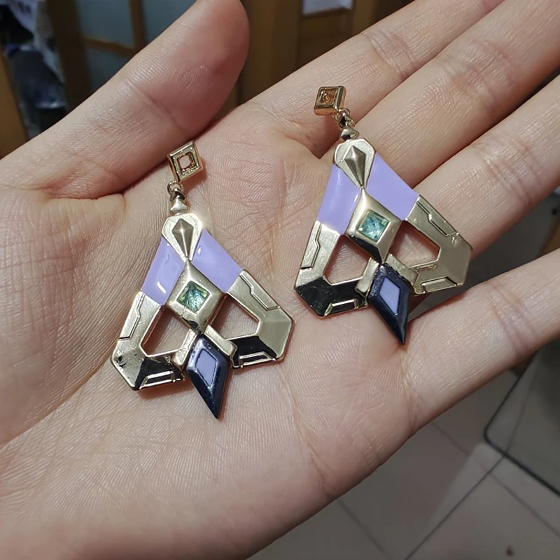 

Anime Earrings Genshin Impact Wanderer Dangles Ear Ring Cosplay Prop