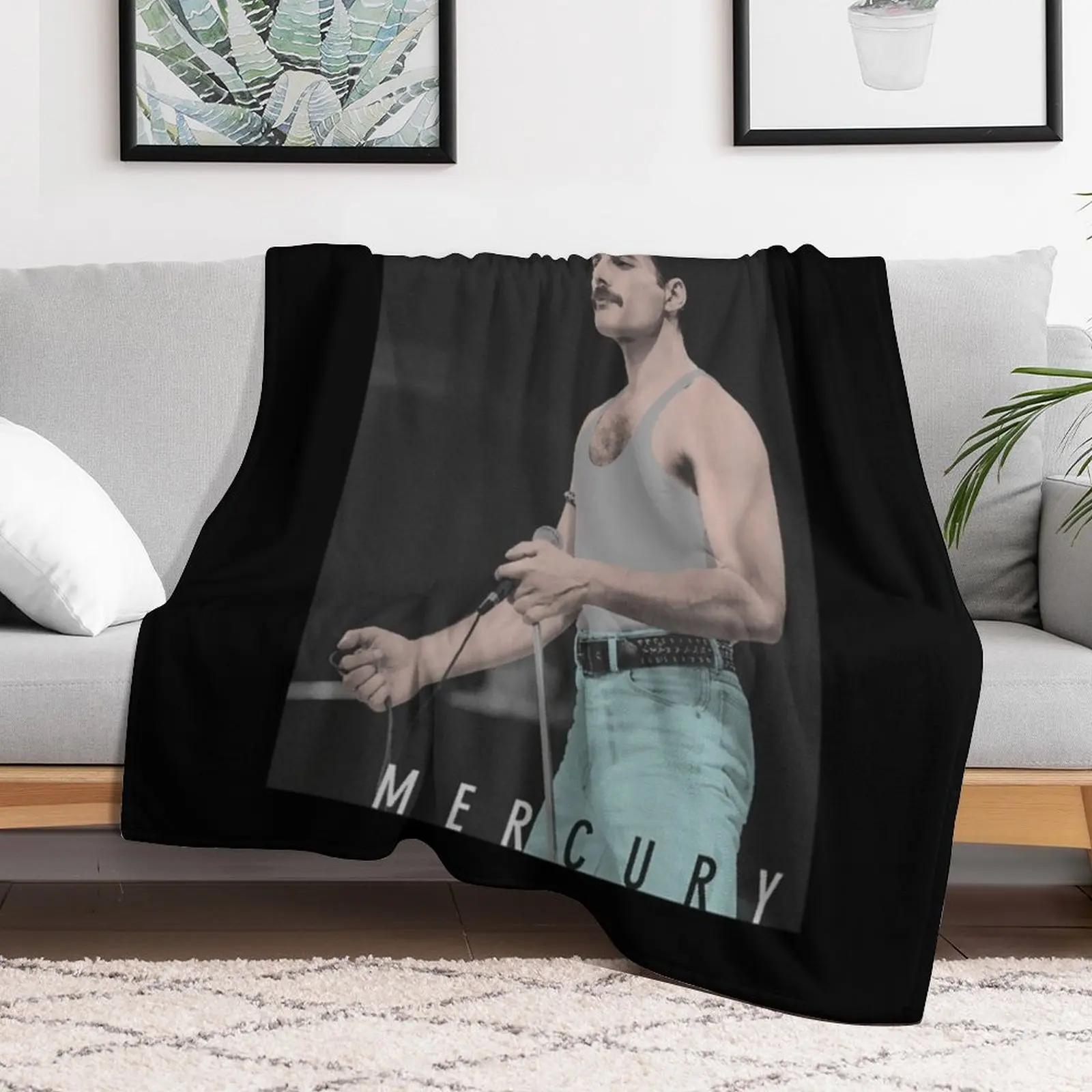 Плед Fréddie Мері с синими джинсами Live Icon роскошное утолщенное одеяло для дивана