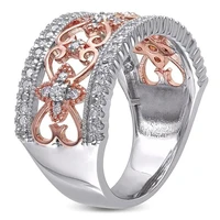 fashion rose gold ring female zircon gift jewelry
