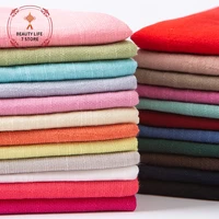 summer tencel slub fabric diy for shirt clothes background pure color 15050cm scarves dress linen cotton crepe fabric