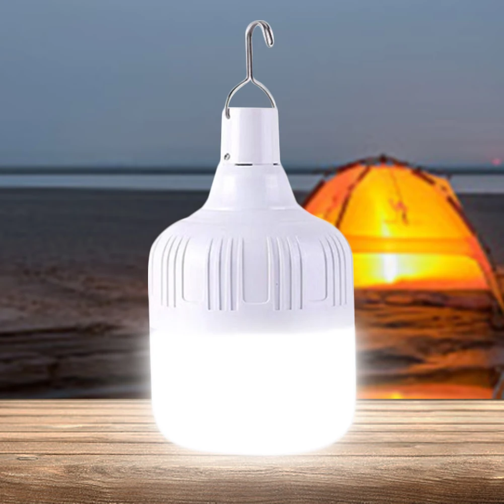 

Portable Tent Lamp Battery Lantern Rechargeable LED Emergency Lamp Outdoor Camping Lanterns for BBQ Tents Battery Bulb
