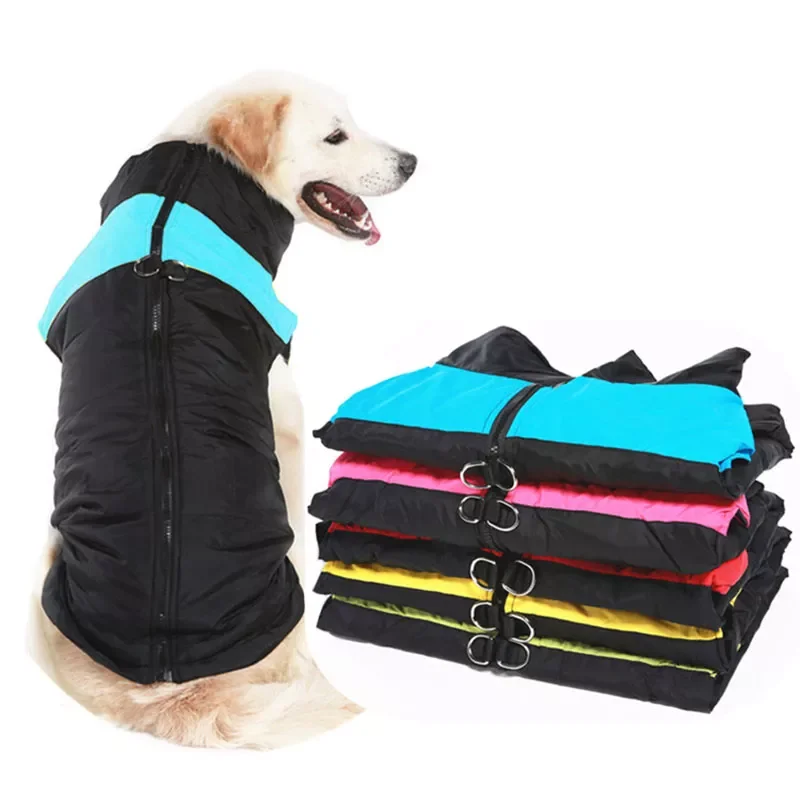 

NEW2023 Winter Pet Dog Clothes Warm Big Dog Coat Puppy Clothing Waterproof Pet Vest Jacket For Small Medium Large Dogs Golden Re