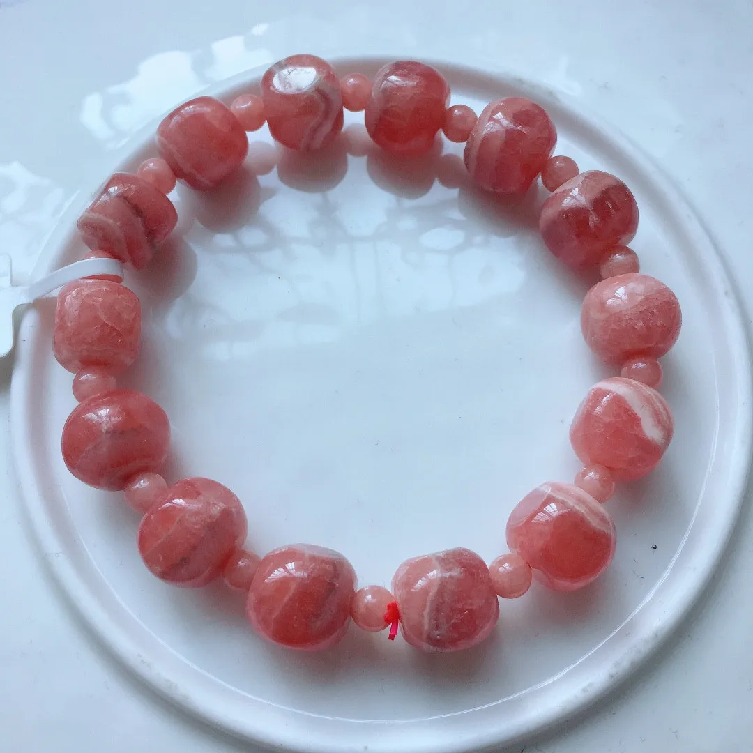 

10mm Natural Red Rhodochrosite Stone Bracelet Jewelry For Woman Lady Man Beuaty Love Gift Energy Crystal Beads Strands AAAAA