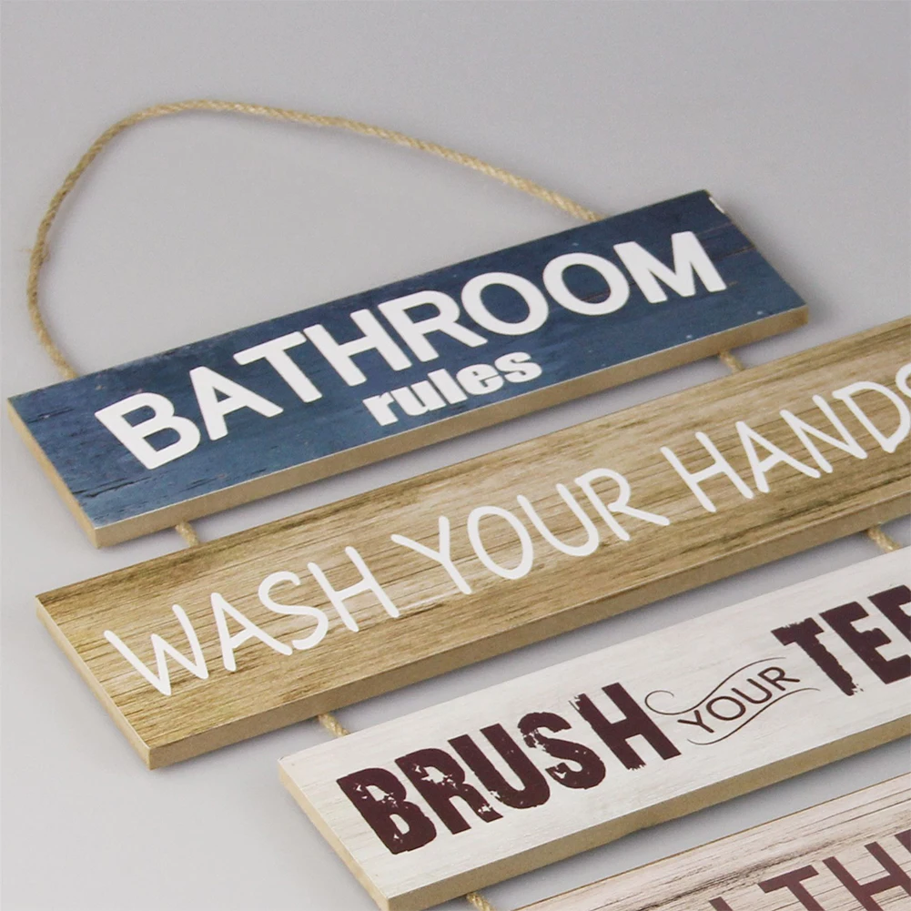 Буквы в туалете винтажные аксессуары подарок для ванной комнаты деревенские