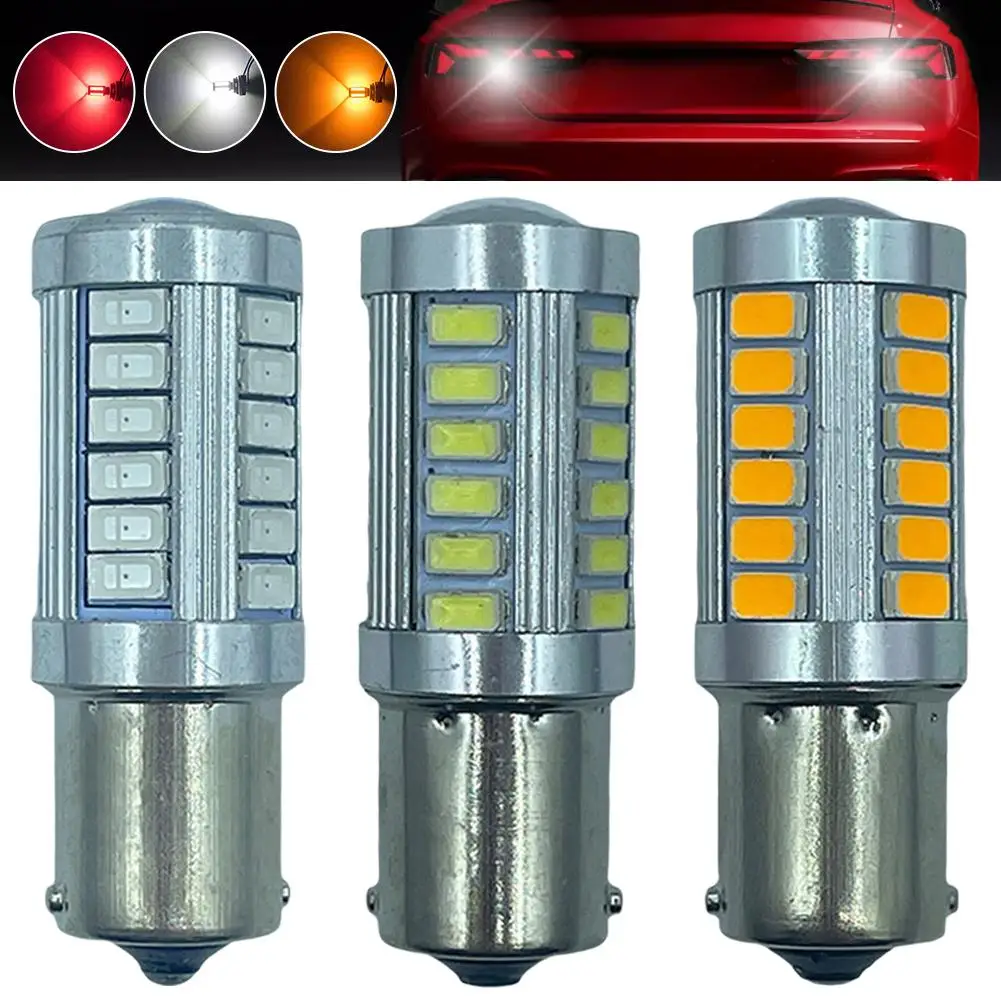1 шт. 1156 BA15S 1157 BAY15D светодиодные лампы указателей поворота 5630-33SMD белые резервные
