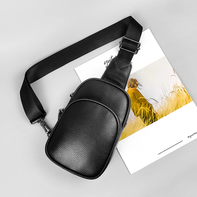 Маленькая сумка через плечо из натуральной кожи для повседневного использования