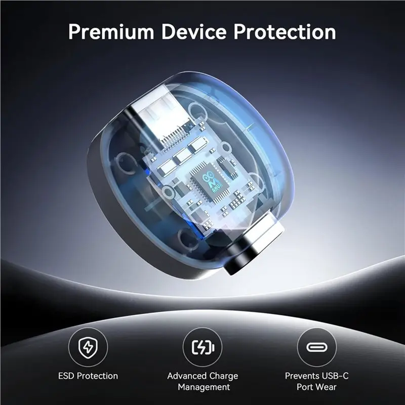 Фото Магнитный зарядный кабель AMVR USB-C 3.0 с портом питания для Meta/3S Pro/Pico 4 VR, аксессуары для PCVR №2