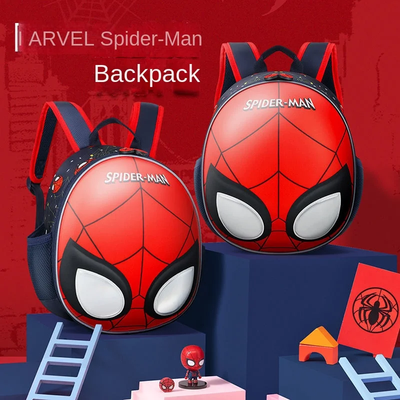 Disney kindergarten schoolbag boy spider man new cute eggshell light little boy Backpack  kids bags for girls